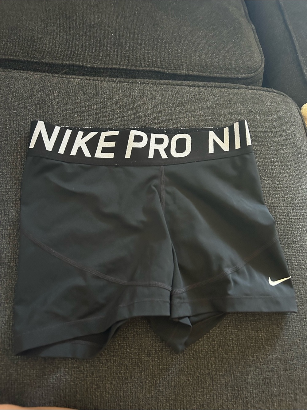 Nike Black Pro Compression Bike Shorts with Branded Waistband